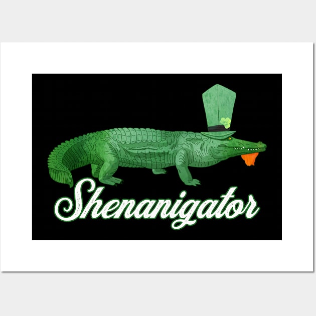 Shenanigator Funny Saint Patrick's Day Party Gift Wall Art by grendelfly73